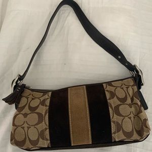 Coach Bag Khaki and chocolate brown
